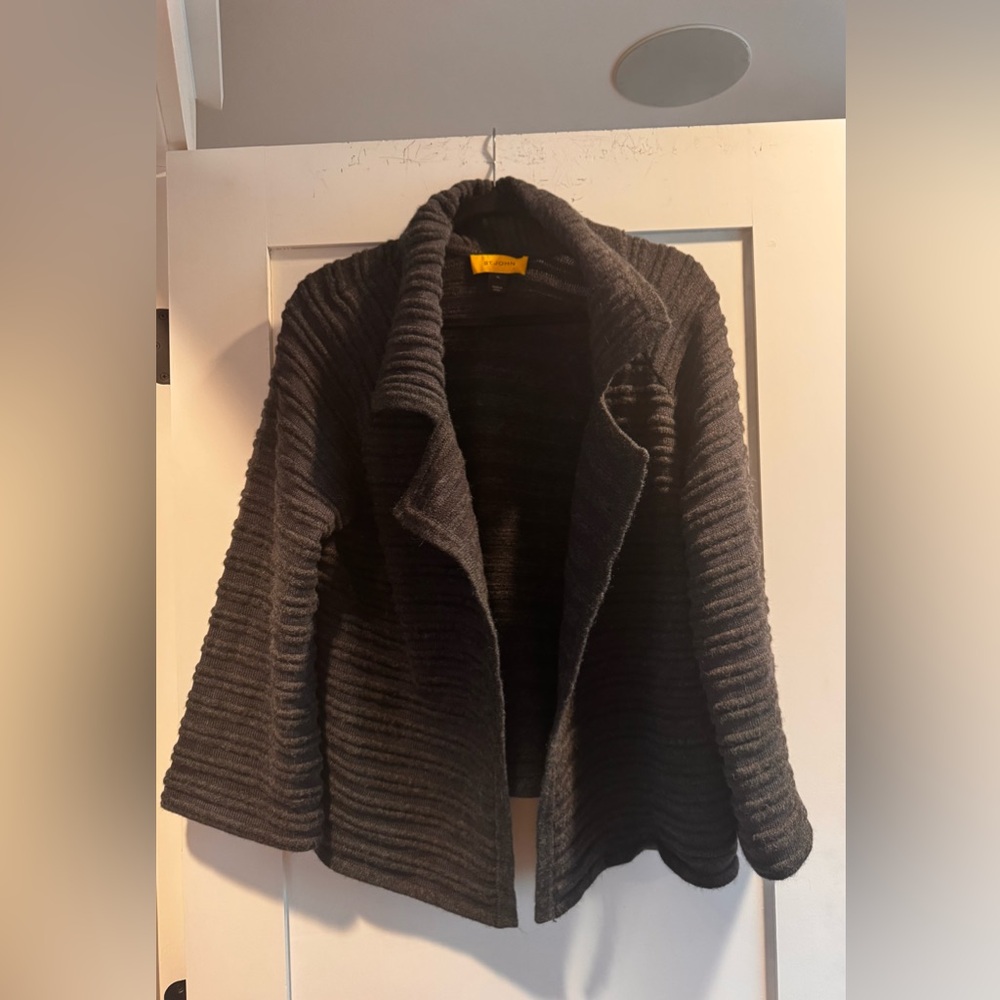 St. John Charcoal Ribbed Women's Blazer size xl